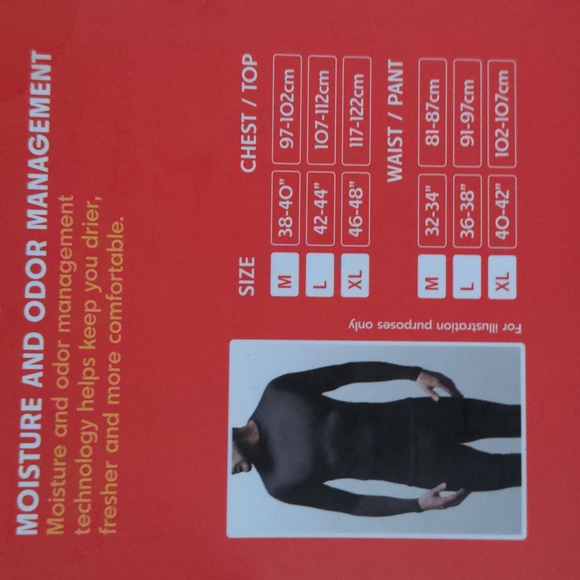 Womens Heat Locker Black Thermal Long Underwear Pants, Size Medium, NEW - Picture 6 of 7